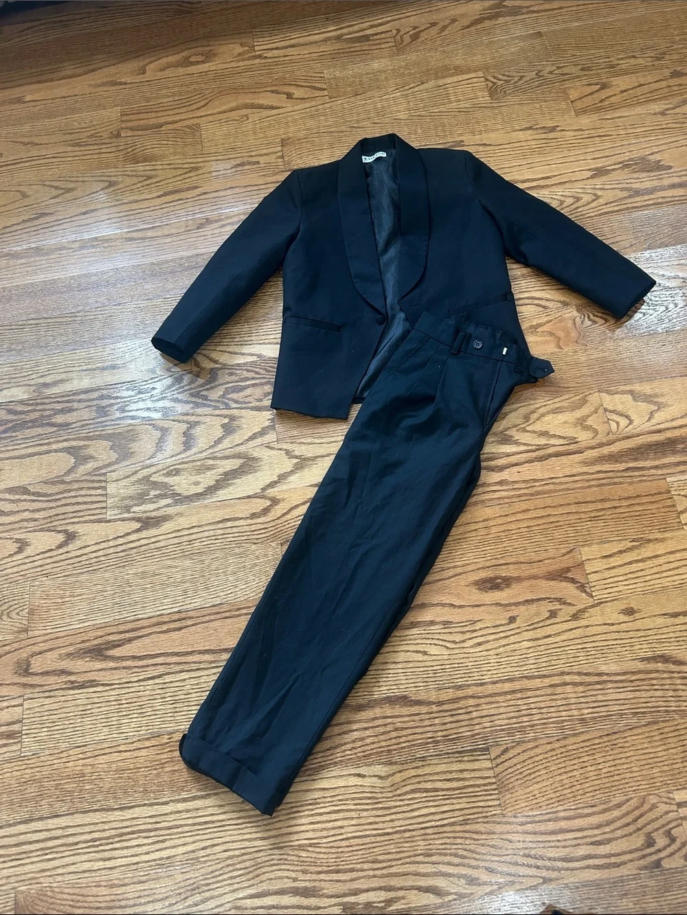 Classic Black kids Suit Jacket and Trousers